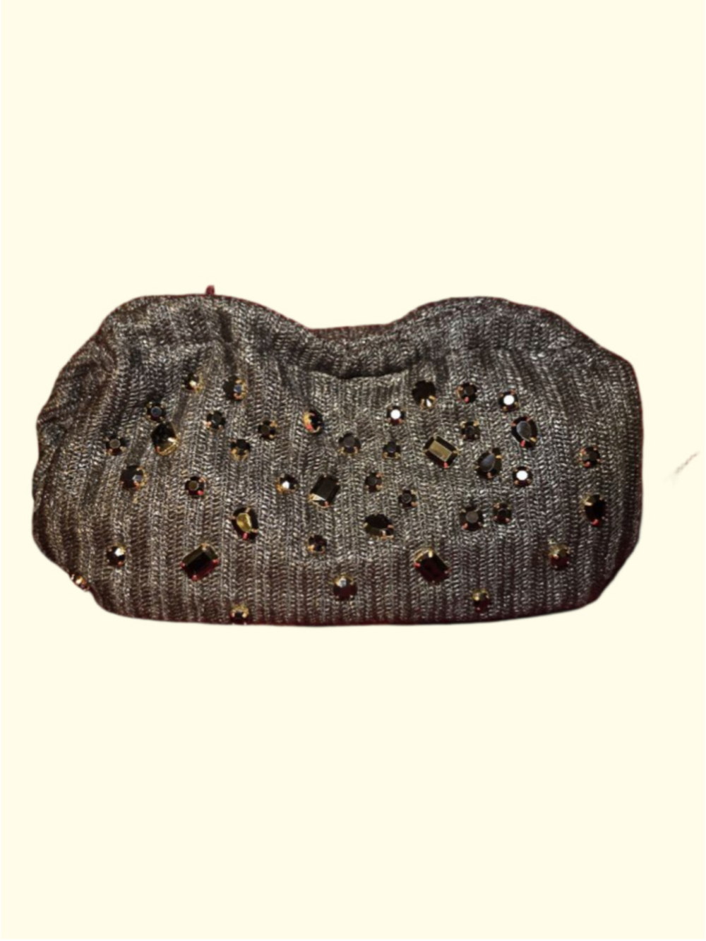 Lilly Pulitzer Black Bejeweled Clutch One Size - Picture 2 of 7